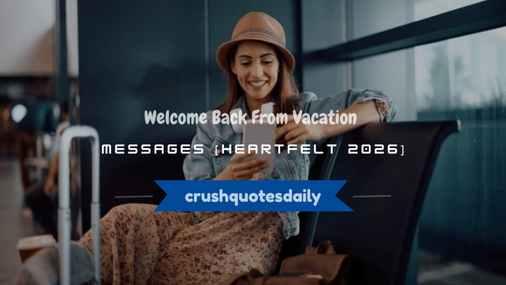 welcome back from vacation