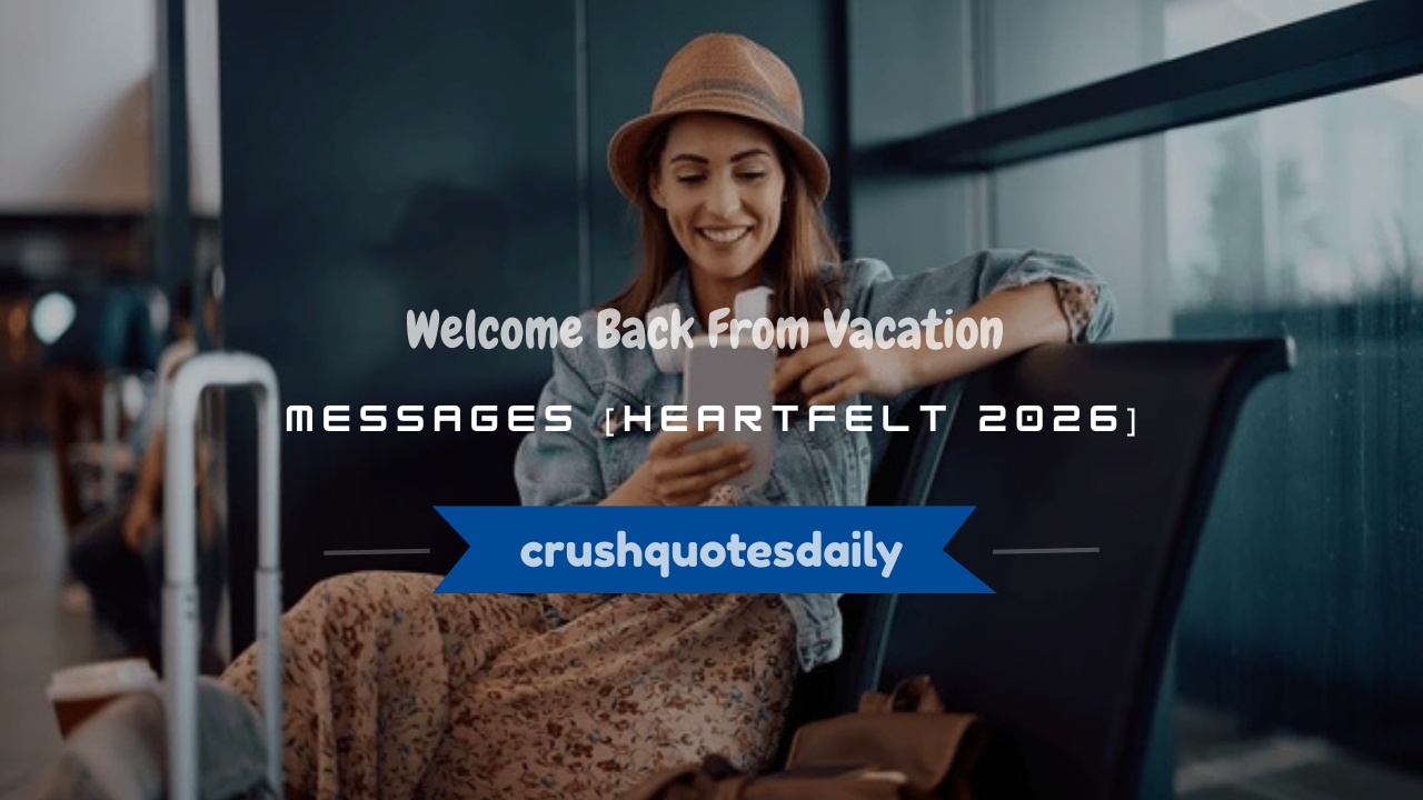 welcome back from vacation