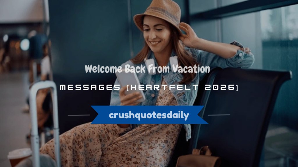 welcome back from vacation