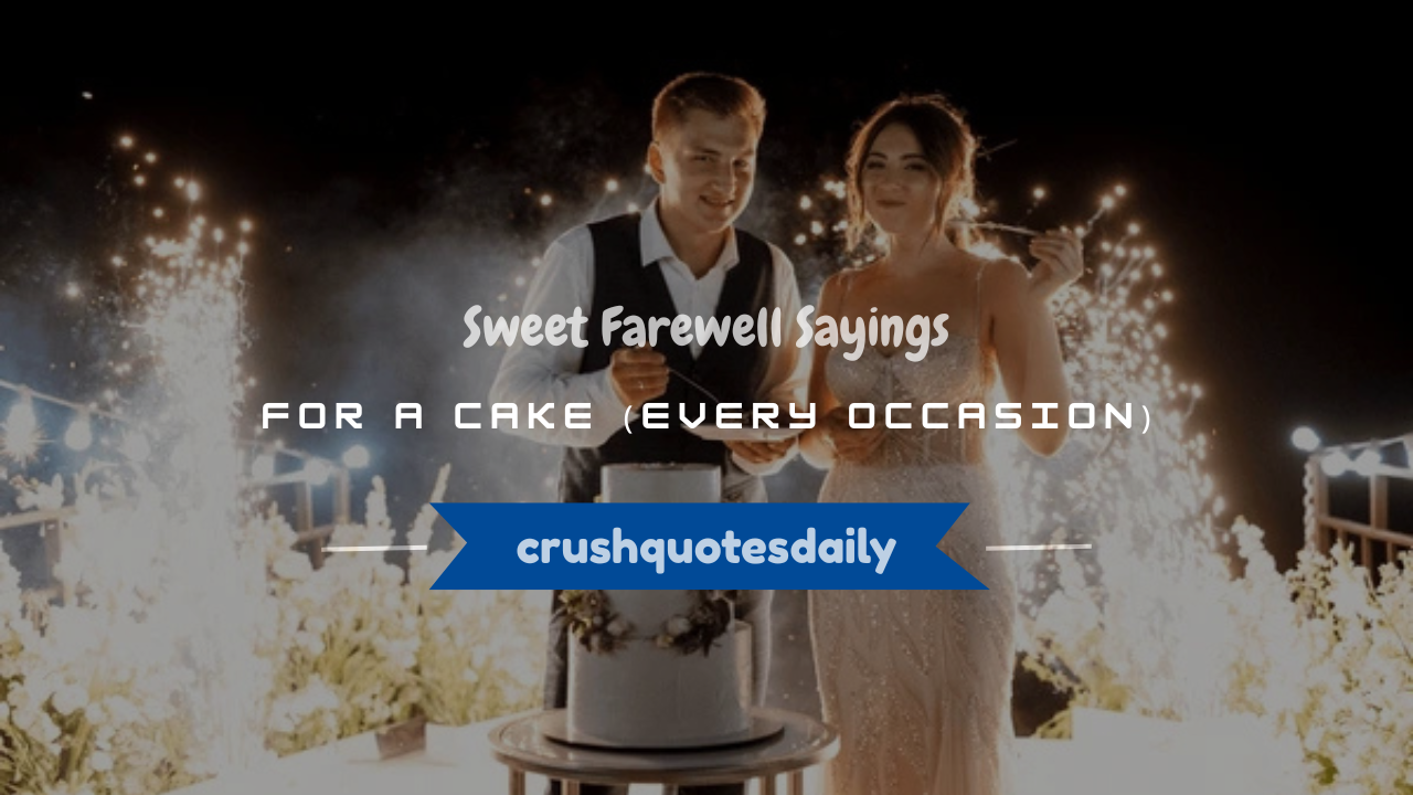 farewell sayings for a cake