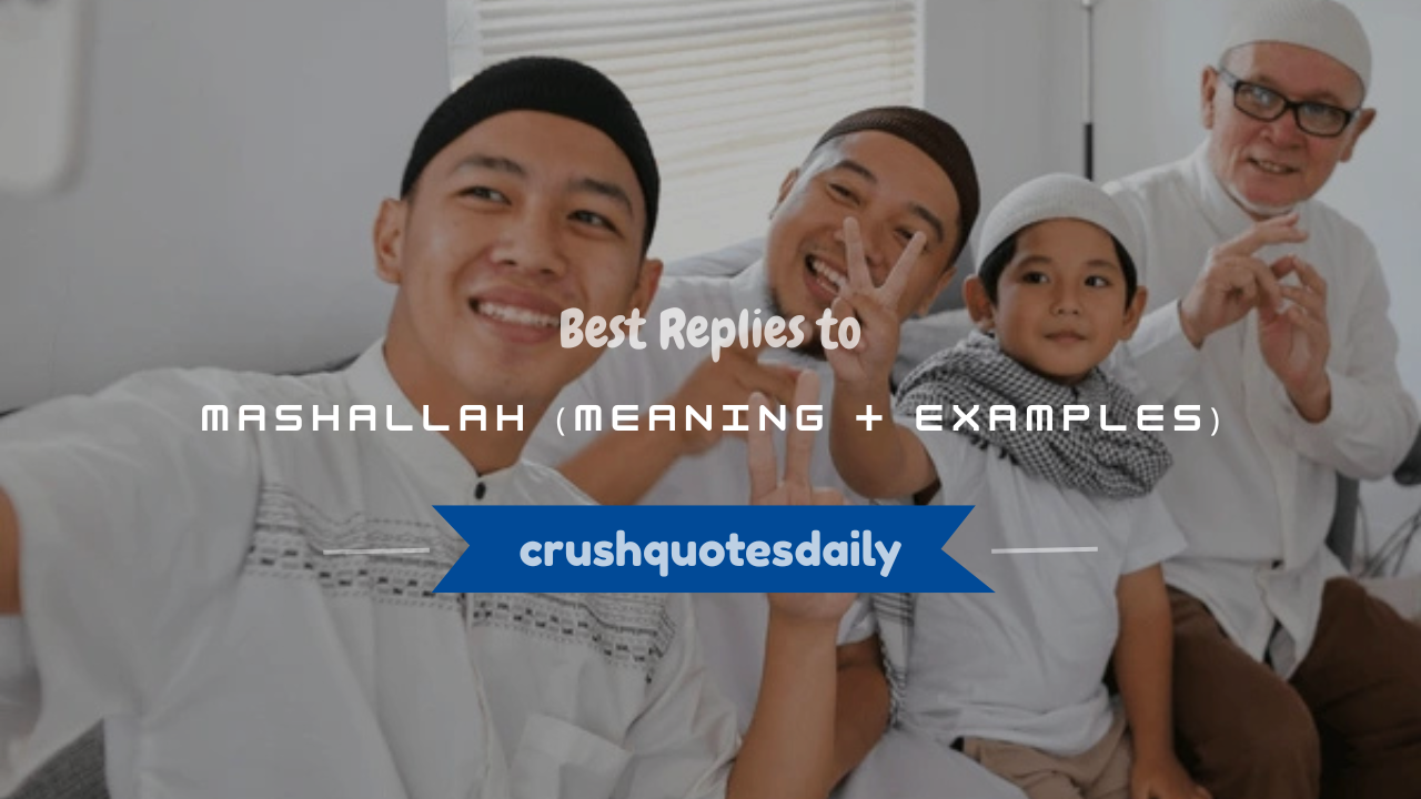 how to reply to mashallah