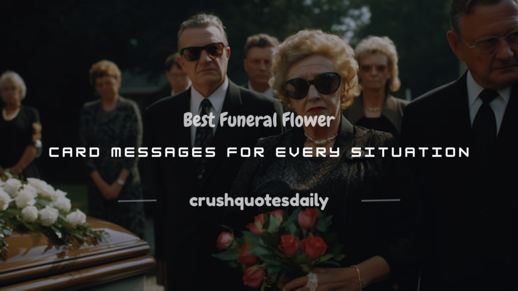 what to put on a funeral flower card