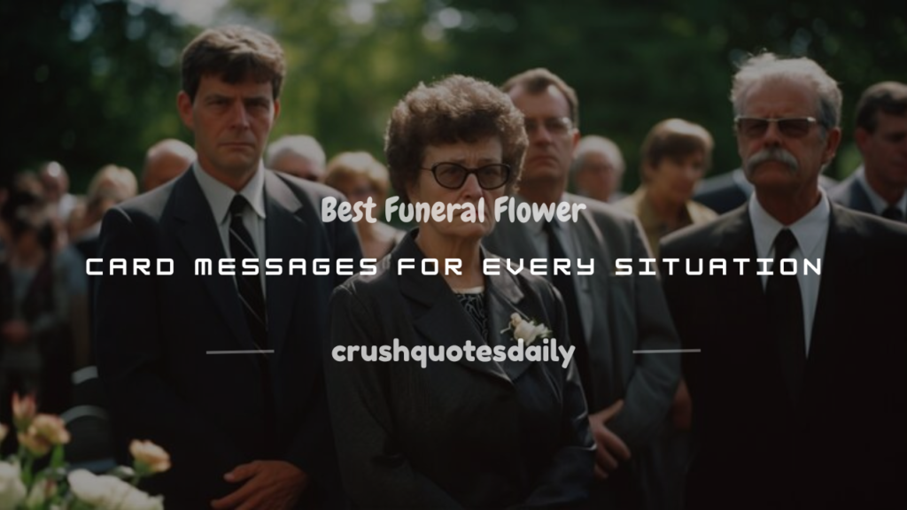 what to put on a funeral flower card
