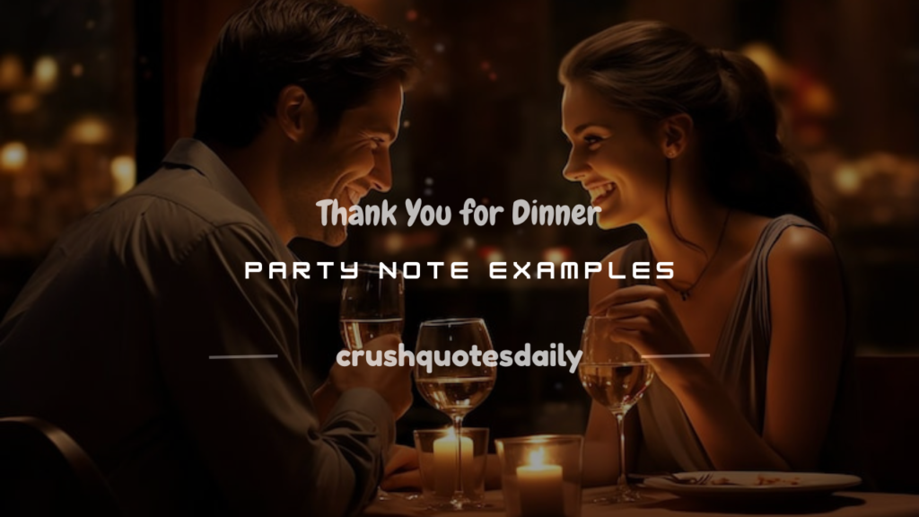 thank you for dinner party note