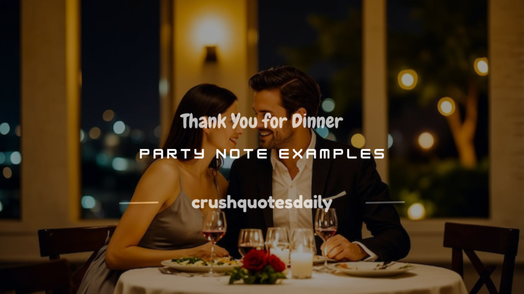 thank you for dinner party note