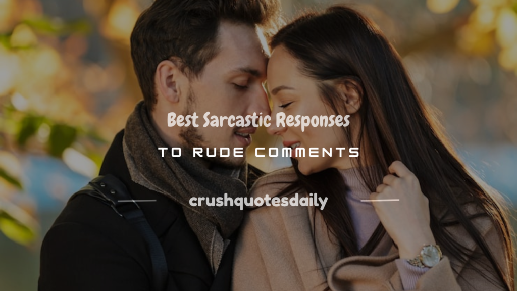 sarcastic response to a rude comment